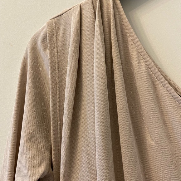 BCBG MAXAZRIA TAN/SILVER COCKTAIL DRESS - XS - Picture 4 of 9